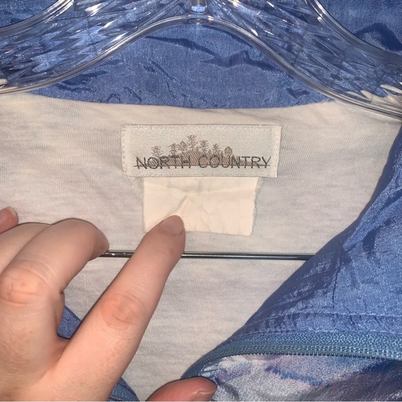 Vintage North Country Blue Windbreaker Jacket and Pants Set Lined S - Picture 5 of 11